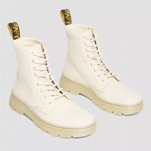 Dr Marten’s Combs canvas boots, like new, in parchment